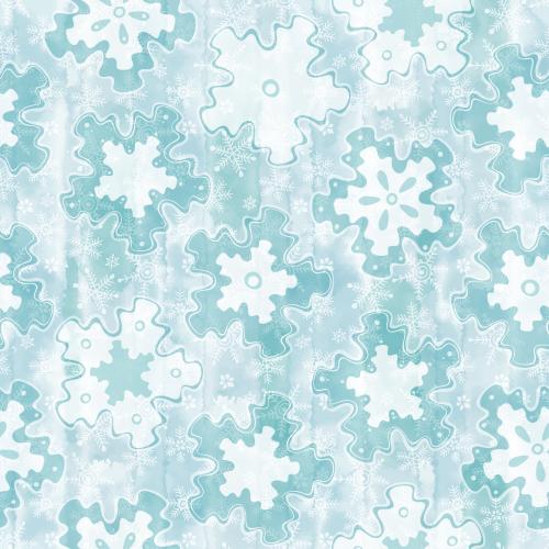图像蓝色彩绘雪花饼干