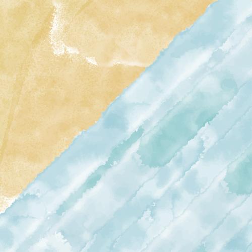 矢量图片 海滩度假主题的抽象水彩画