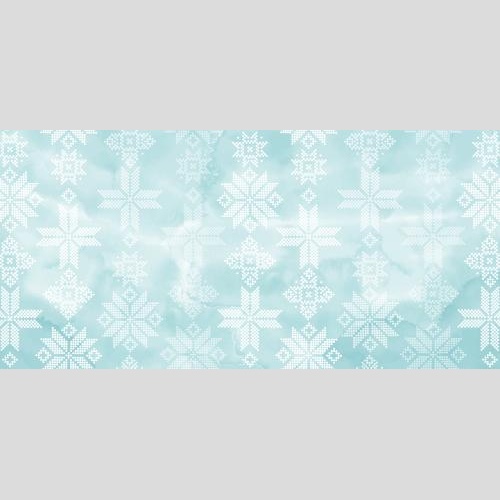 矢量图片 白色星形雪花点缀蓝色水彩画