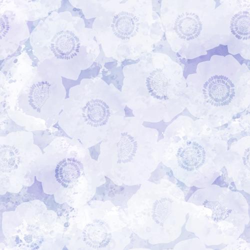 海葵花。矢量图 银莲花剪影紫水彩