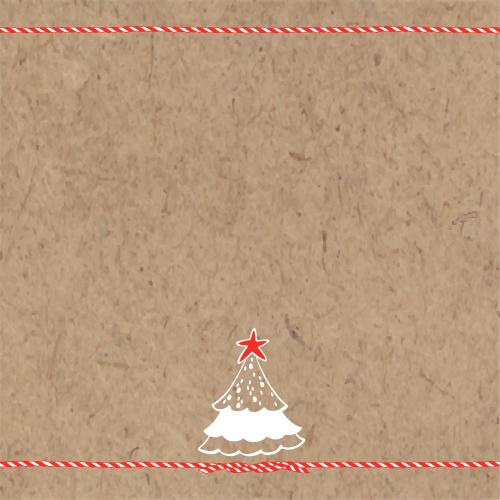 矢量图片 节日流苏圣诞树牛皮纸文字区