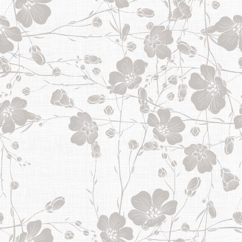 格子花纹。矢量图 麻茎轮廓花卉图案方格布