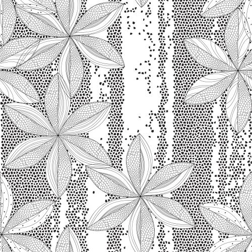 矢量图片 装饰镂空花朵马赛克背景