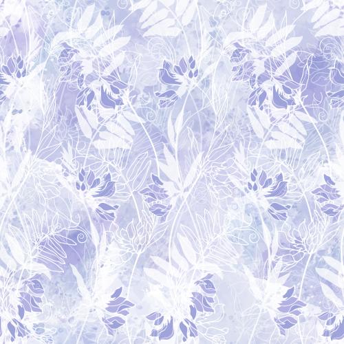 矢量图片 田旋花紫色水彩画