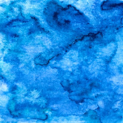原创位图 蓝色水彩
