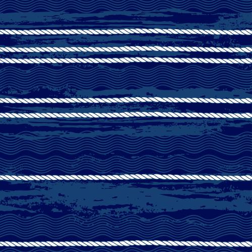 矢量图片 海用绳索，蓝色波浪