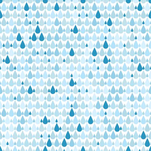 秋天。矢量图 大大小小的雨滴，浅蓝白相间