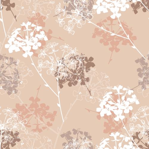 矢量图片 花朵、轮廓与柔光下的暗影