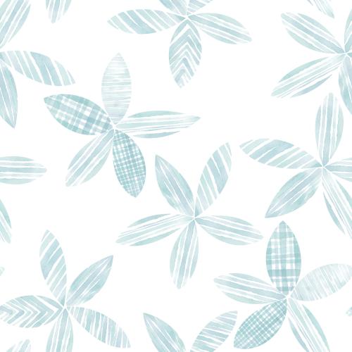 原创位图 抽象装饰水彩花朵在白色背景上
