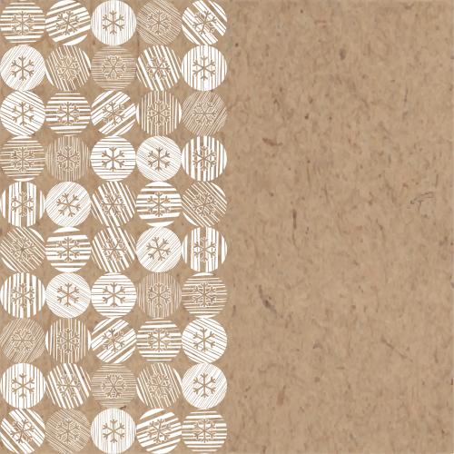 矢量图片 雪花在条纹圆圈内，卡纸上留白可写字区域