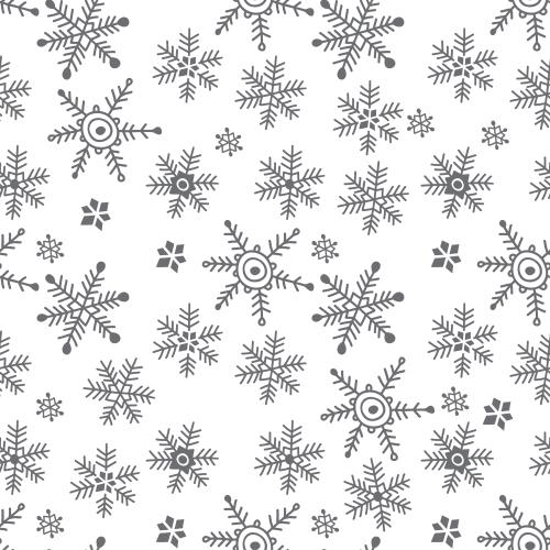 矢量图片 单色雪花白底
