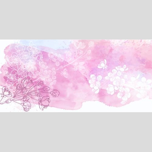 杏。矢量图 杏色盛开的枝条剪影和轮廓水彩底