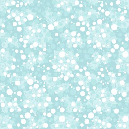 圣诞红。矢量图 一品红-冬青-蓝底白雪