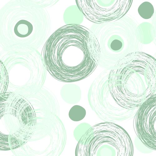豌豆。矢量图 随机圆点与斑点柔和绿调白底