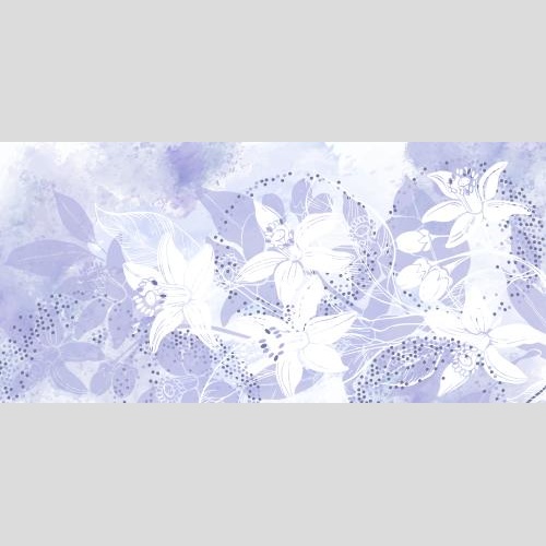 贺卡。矢量图 橙花香精油装饰点缀淡紫色水彩美甲