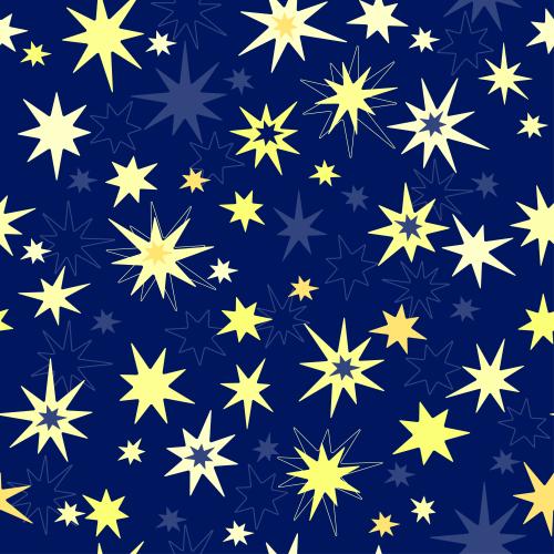 星星。矢量图 蓝星