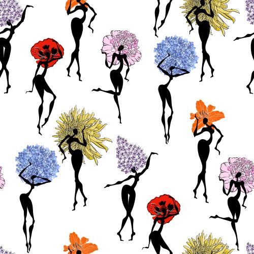 牡丹。矢量图 白底女性花卉