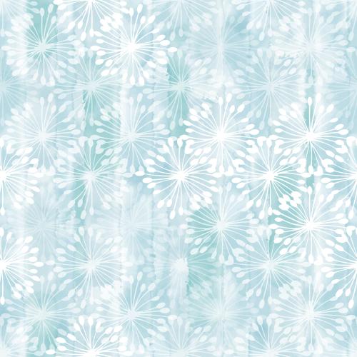 矢量图片 抽象水彩蓝色花卉